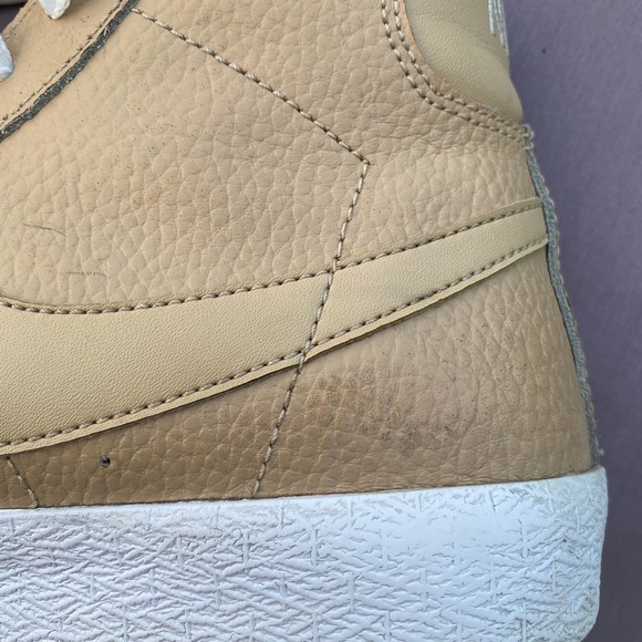 Nike Blazer Leather Mid 2016 Linen GS Sneaker SZ: Youth 5Y  RARE  895850-202 - Picture 8 of 12